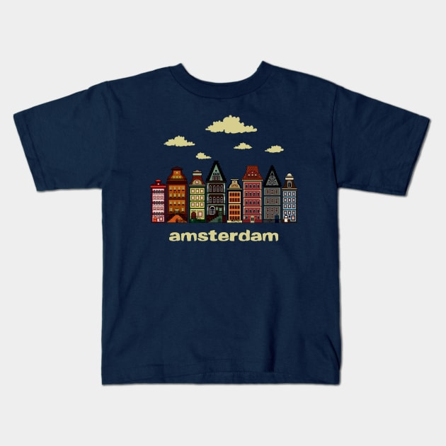 Amsterdam Kids T-Shirt by mangulica